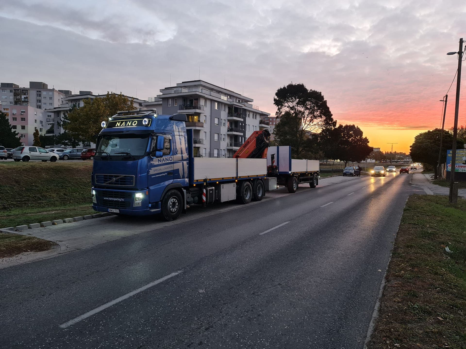NANO Special Logistics darus járműszerelvény belföldi fuvarban